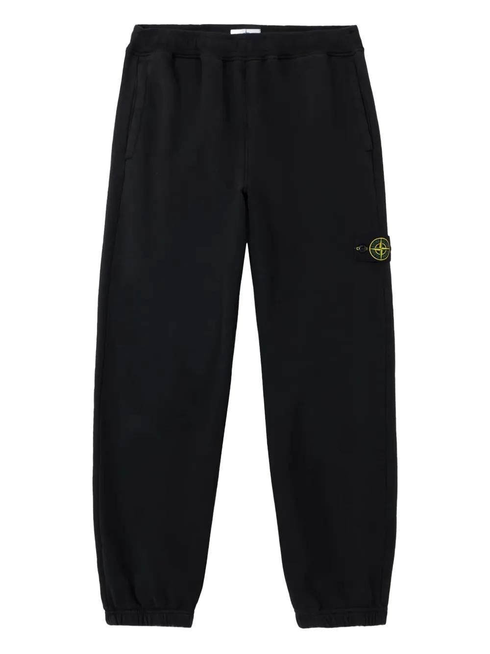 Stone Island Broek met Compass-logopatch Zwart