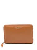 GIANNI CHIARINI grained-leather zip-around wallet - Brown