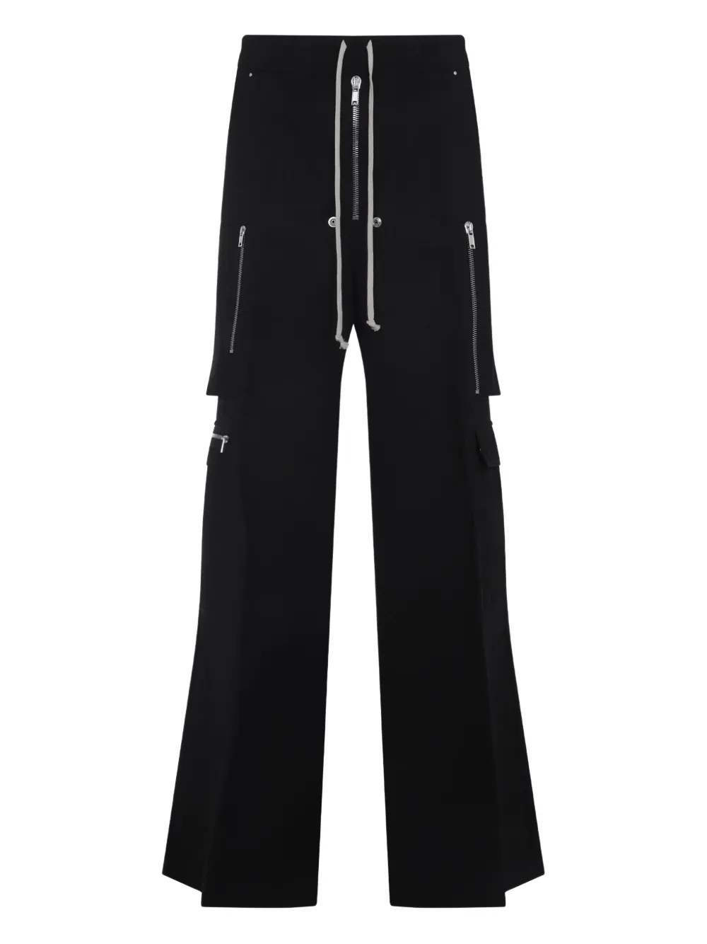 Rick Owens zip-pocket cargo trousers Zwart
