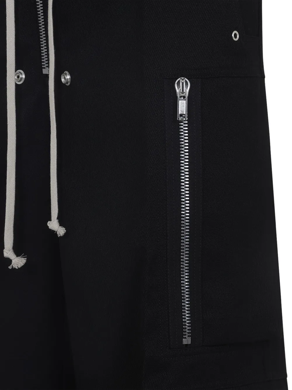 Rick Owens zip-pocket cargo trousers Zwart