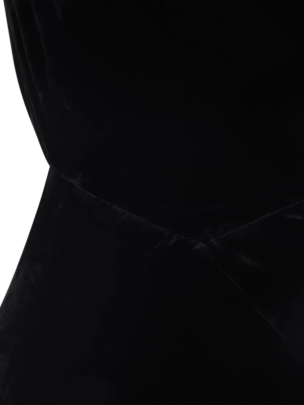 Rick Owens cut-out velvet dress Zwart
