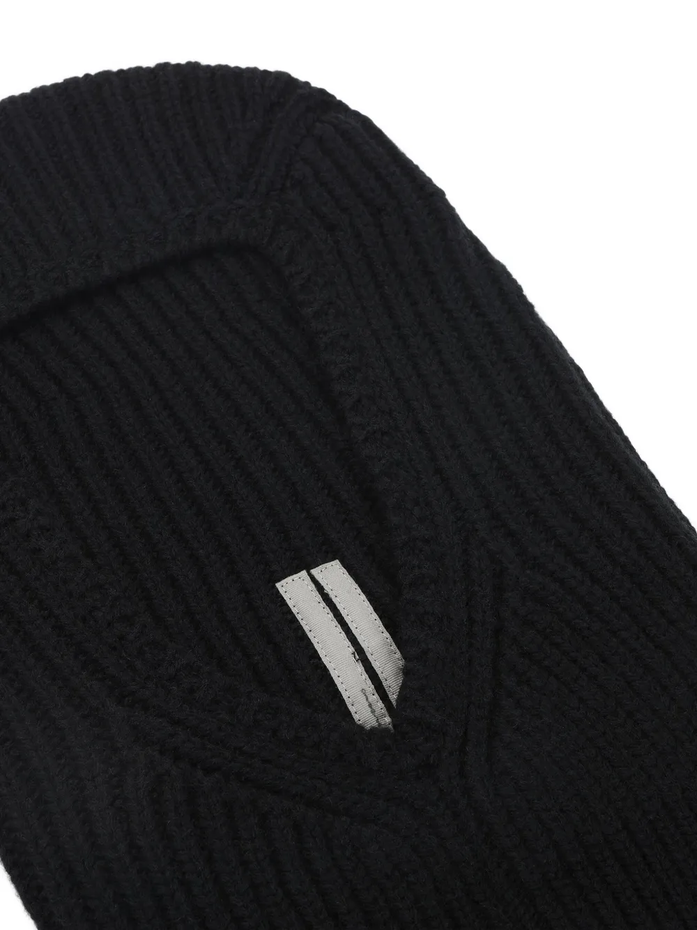 Rick Owens Geribbelde bivakmuts Zwart