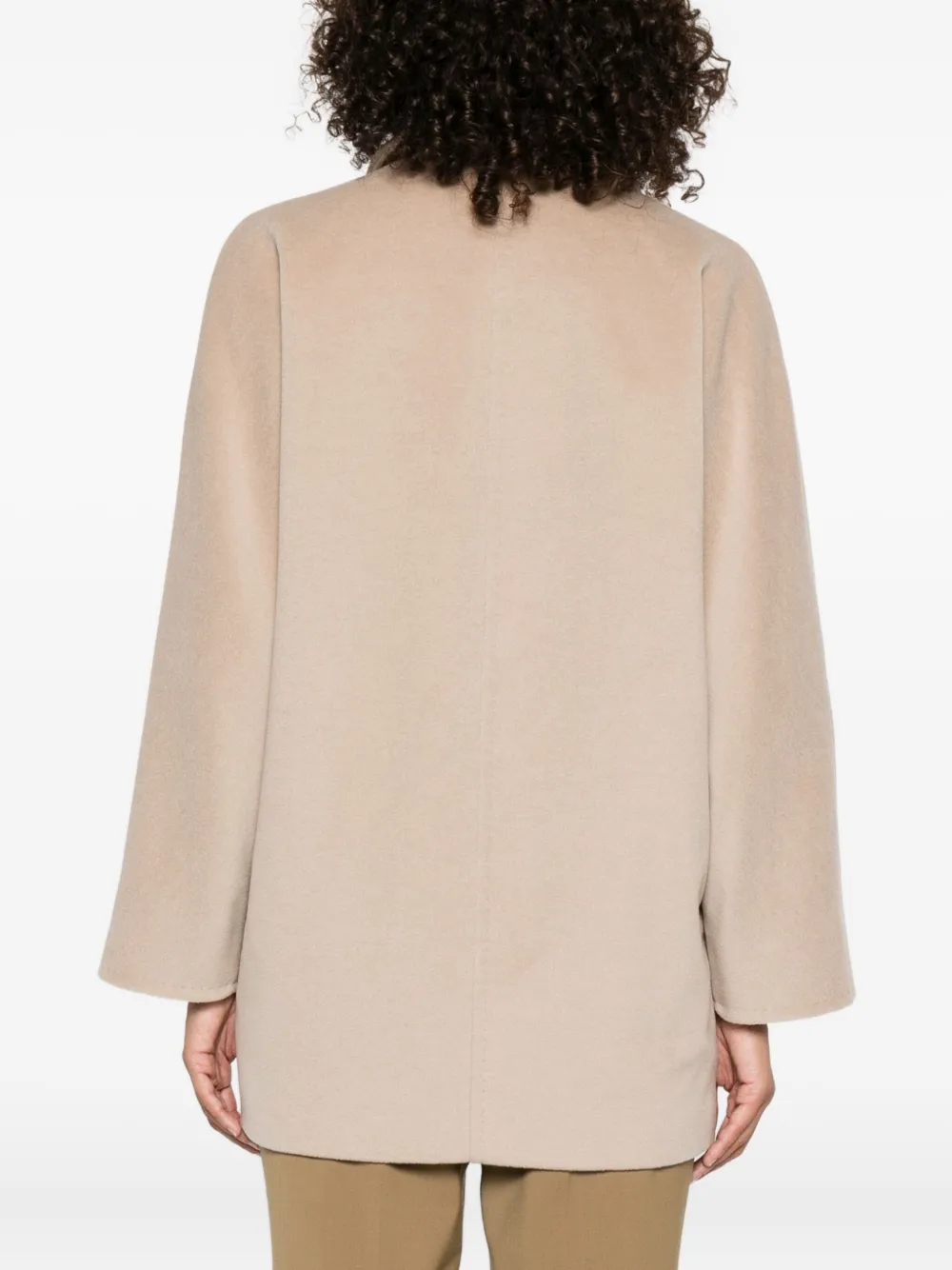 Max Mara double-breasted coat Beige
