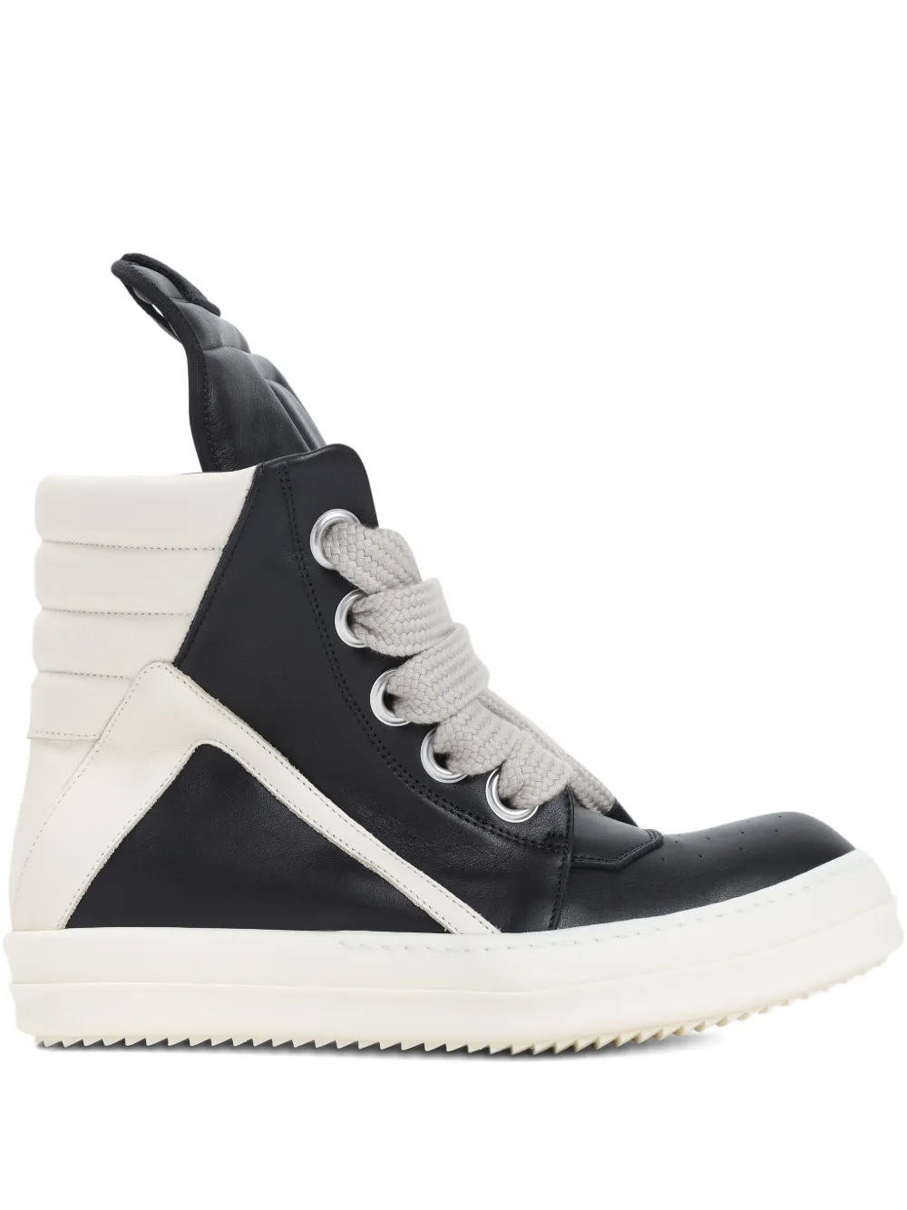 Rick Owens Jumbolace Geobasket high-top lace-up sneakers | Black | Image 1
