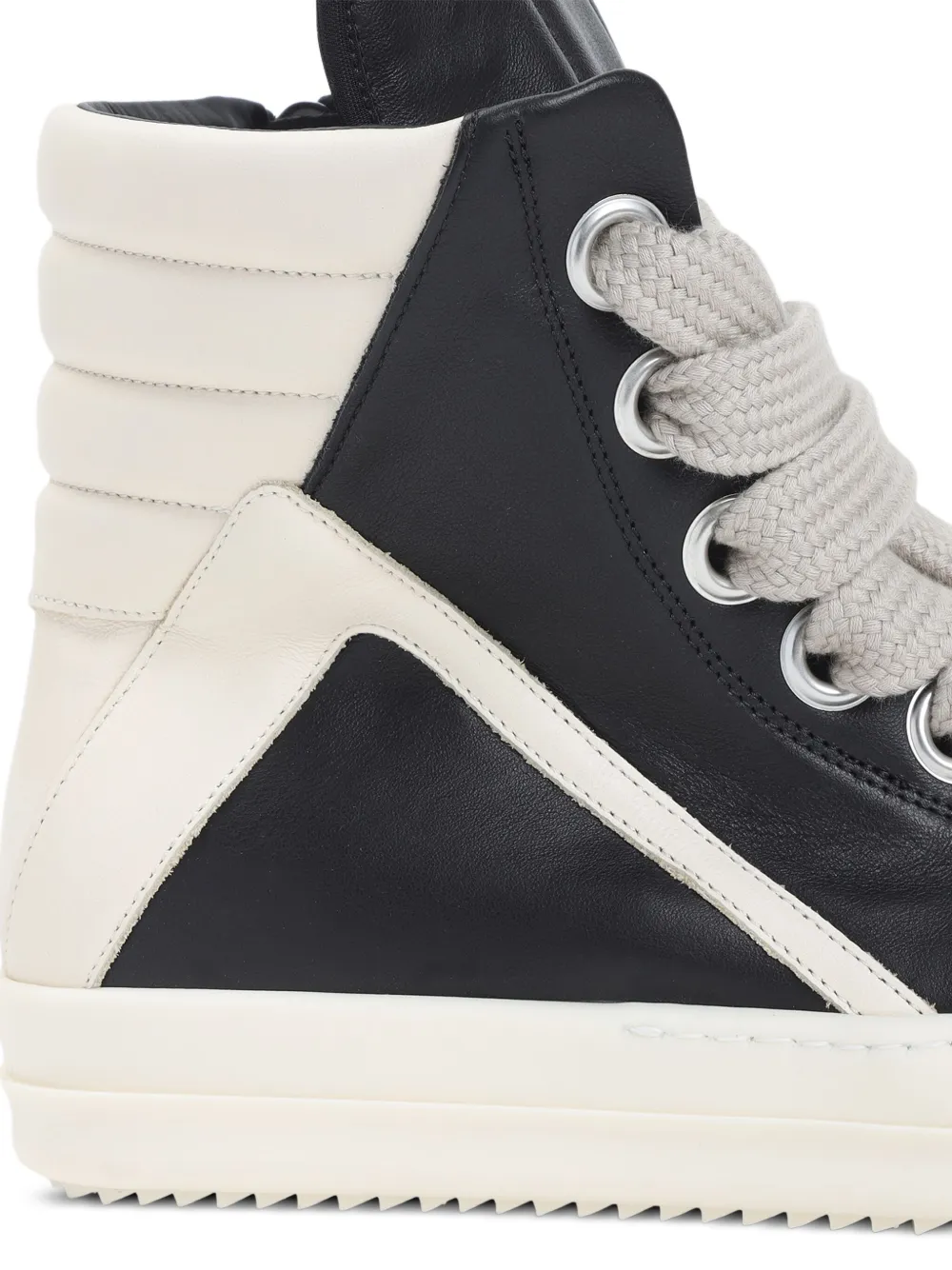 Rick Owens Jumbolace Geobasket high-top lace-up sneakers Zwart