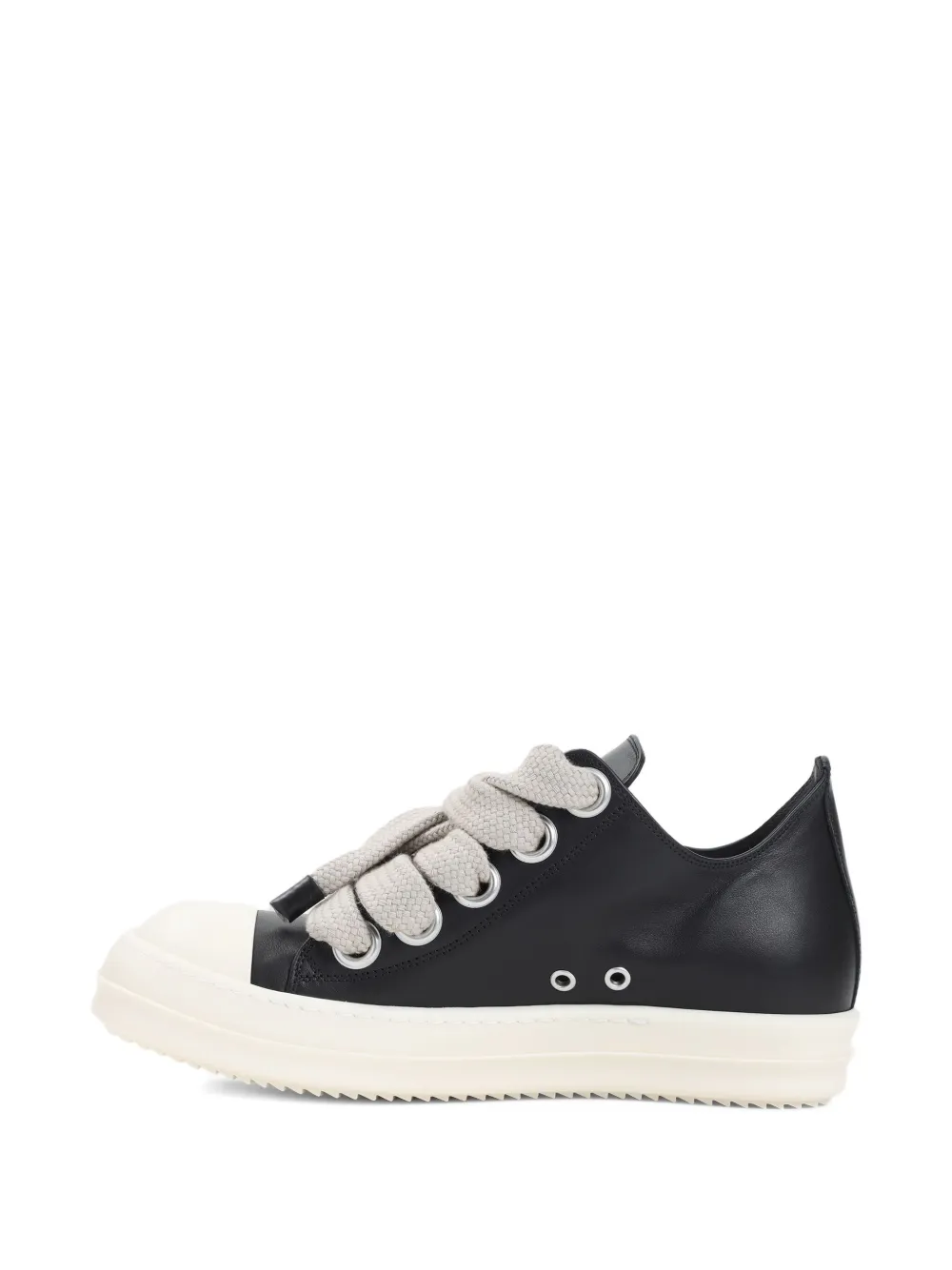 Rick Owens Jumbolace leather sneakers Zwart