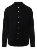 Rick Owens button-fastening suede shirt - Black
