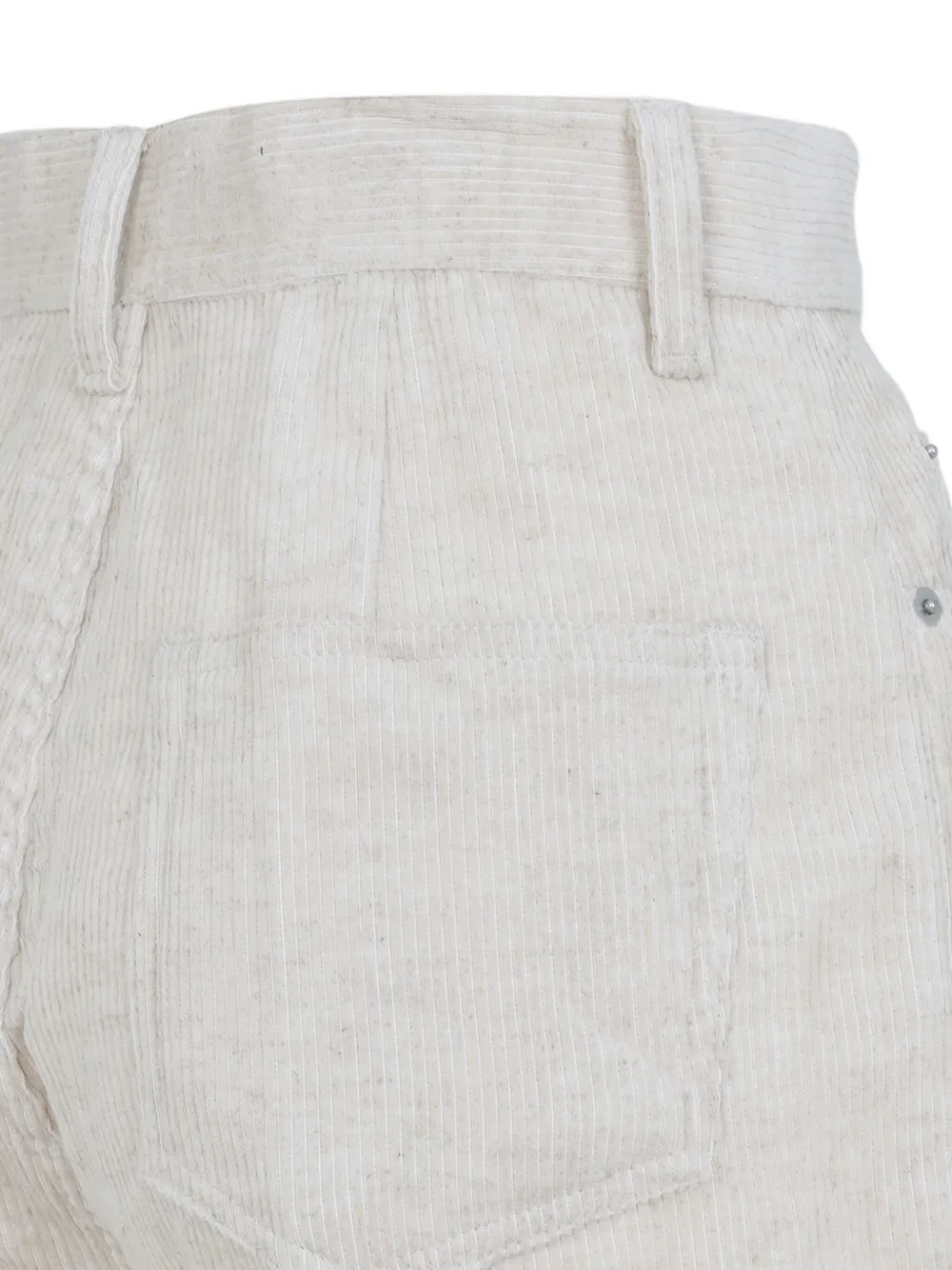 Rick Owens Ribfluwelen broek Wit