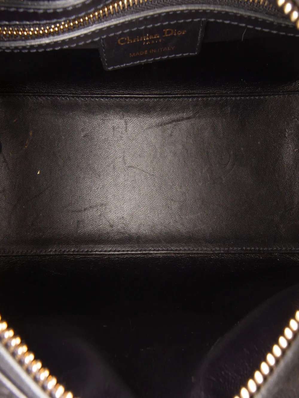 美品・ヴィンテージ【Dior】2014 カーフスキン サッチェルバッグ Christian Dior Pre-Owned 2014 ミディアム カーフスキン