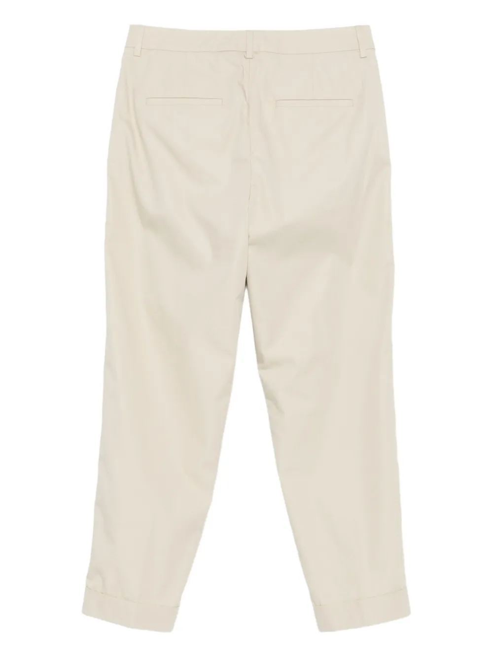 Closed cuffed trousers Beige