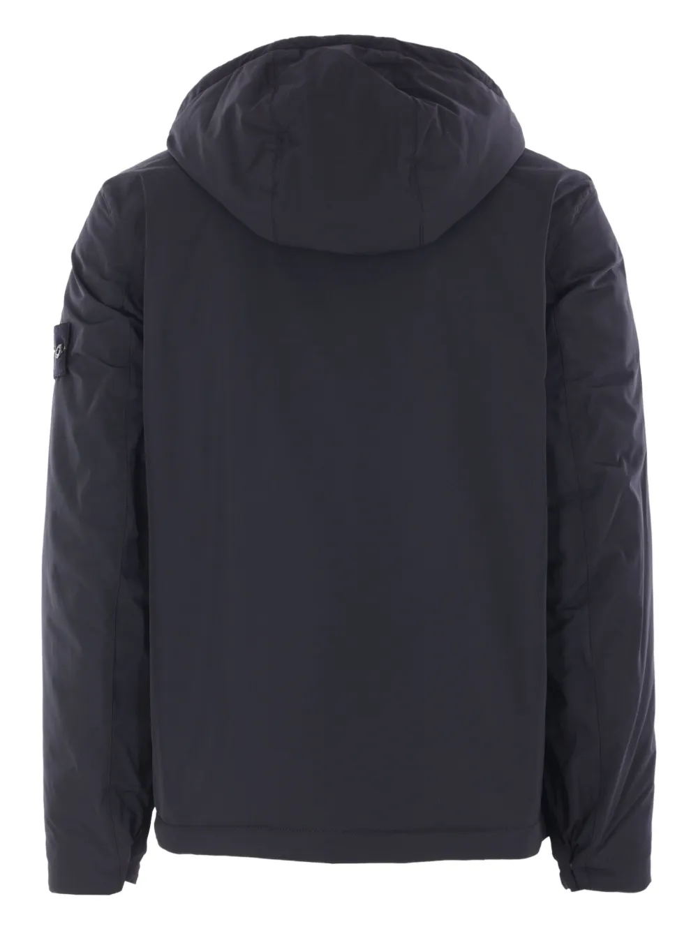 Stone Island Compass-badge hooded jacket Zwart