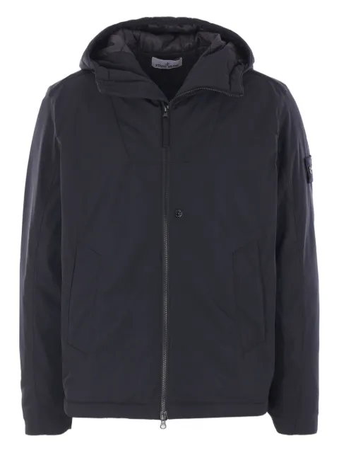 Stone Island Jaqueta de capuz com patch de bússola