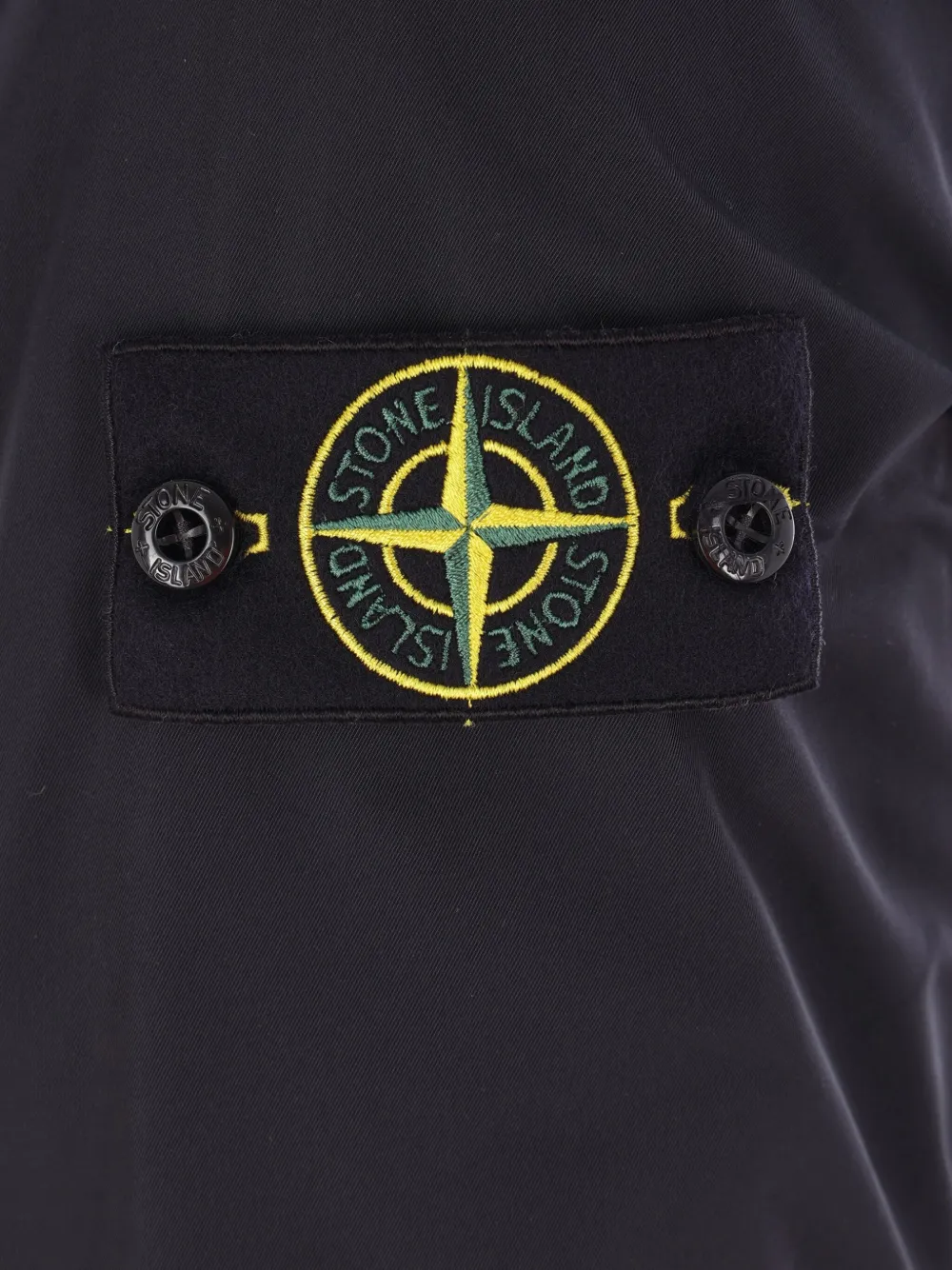 Stone Island Compass-badge hooded jacket Zwart