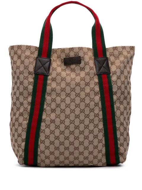 Gucci Pre-Owned 2016-2024 GG Canvas Web tote bag