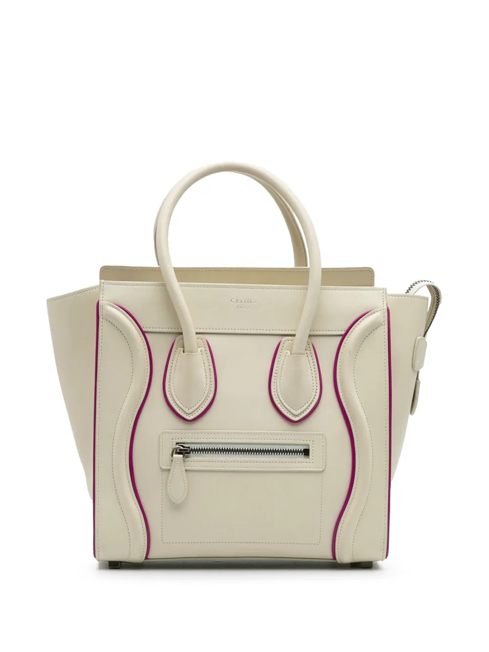 Céline Pre-Owned 2016 Micro Smooth Calfskin Luggage tote bag - パープル Céline Pre-Owned 2016 Micro Smooth Calfskin Luggage tote bag - パープル