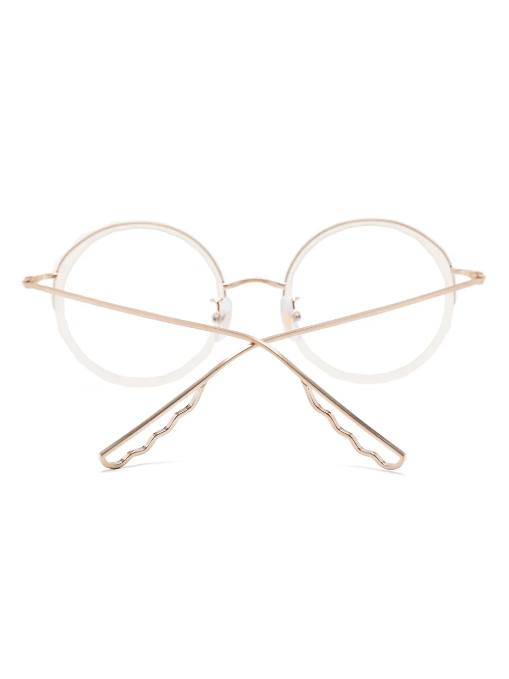  Megane And Me Round-frame Glasses - Gold 