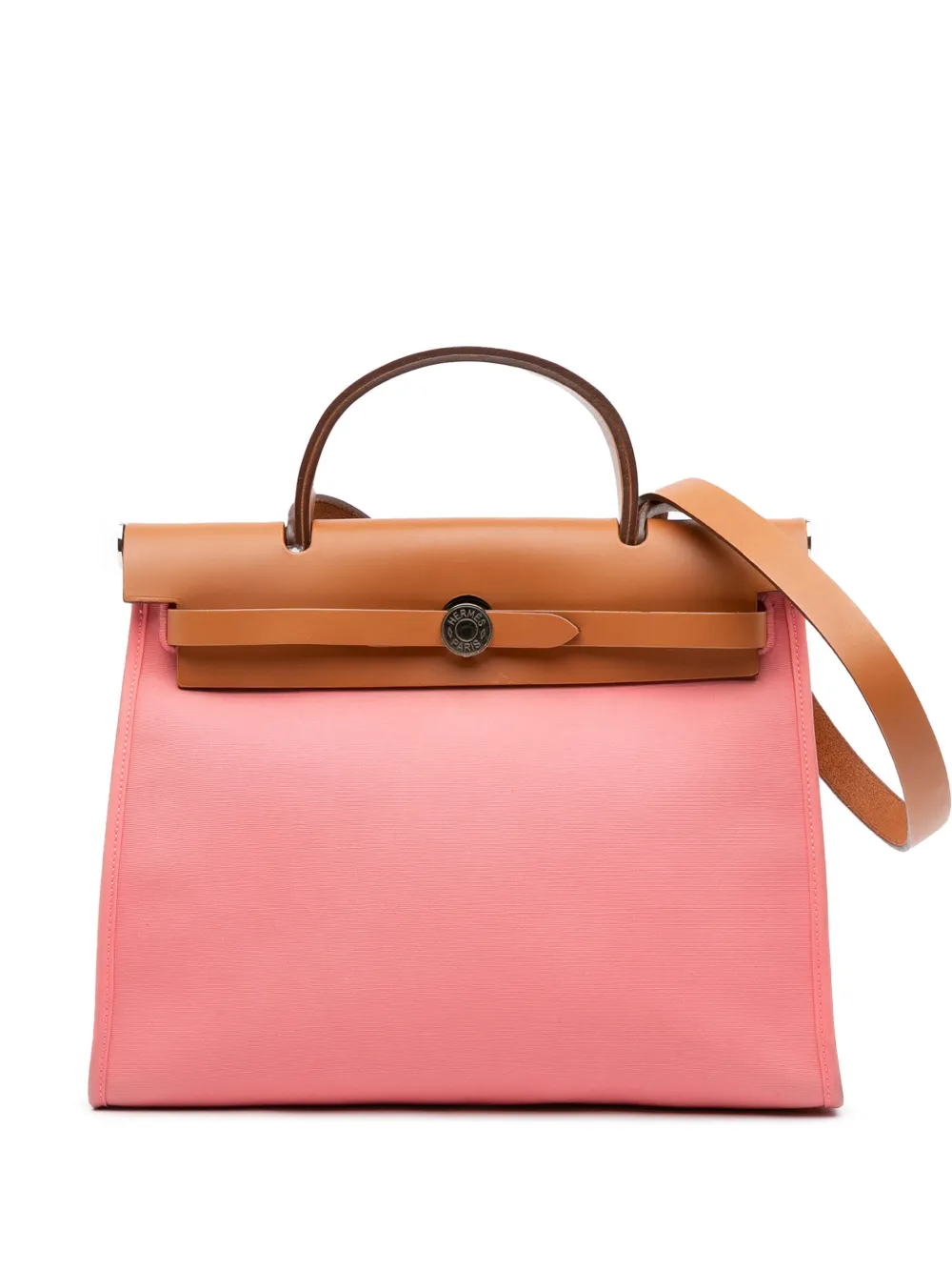Hermès Pre-Owned 2017 Toile Herbag Zip 31 satchel - ブラウン Hermès Pre-Owned 2017 Toile Herbag Zip 31 satchel - ブラウン