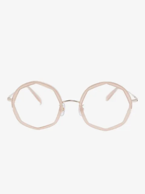 Megane and Me geometric-frame glasses