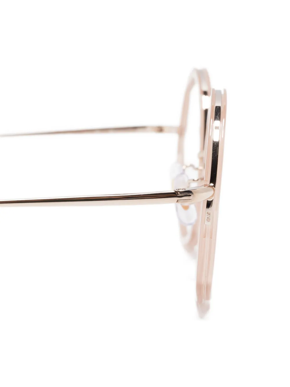  Megane And Me Geometric-frame Glasses - Pink 