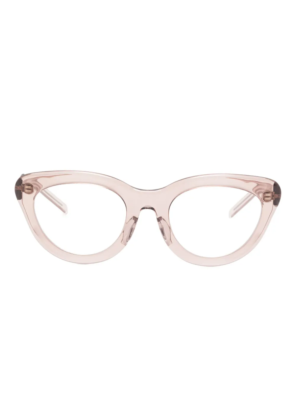 Megane and Me cat-eye acetate glasses - ニュートラル Megane and Me cat-eye acetate glasses - ニュートラル