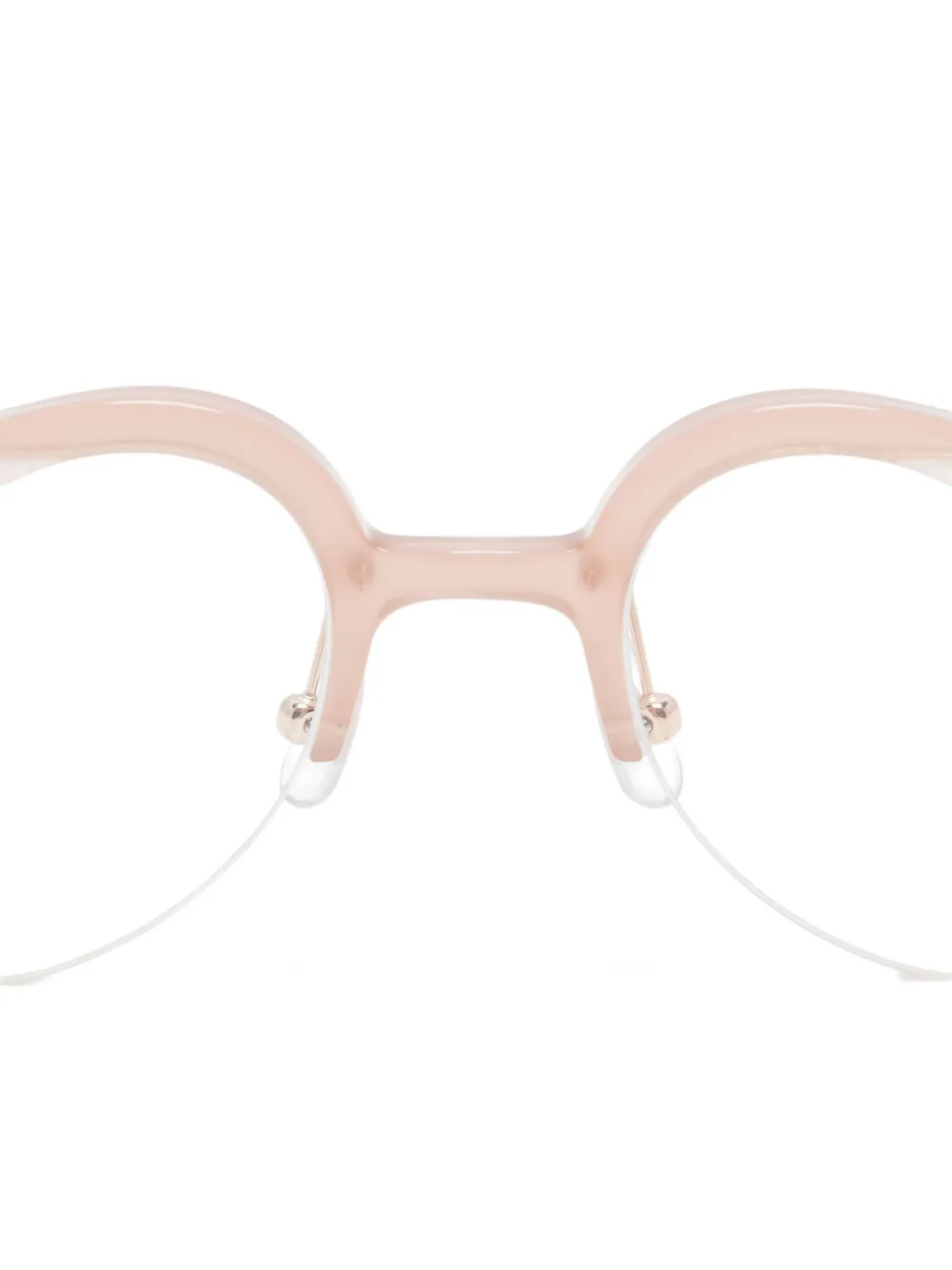  Megane And Me Heart-frame Glasses - Pink 
