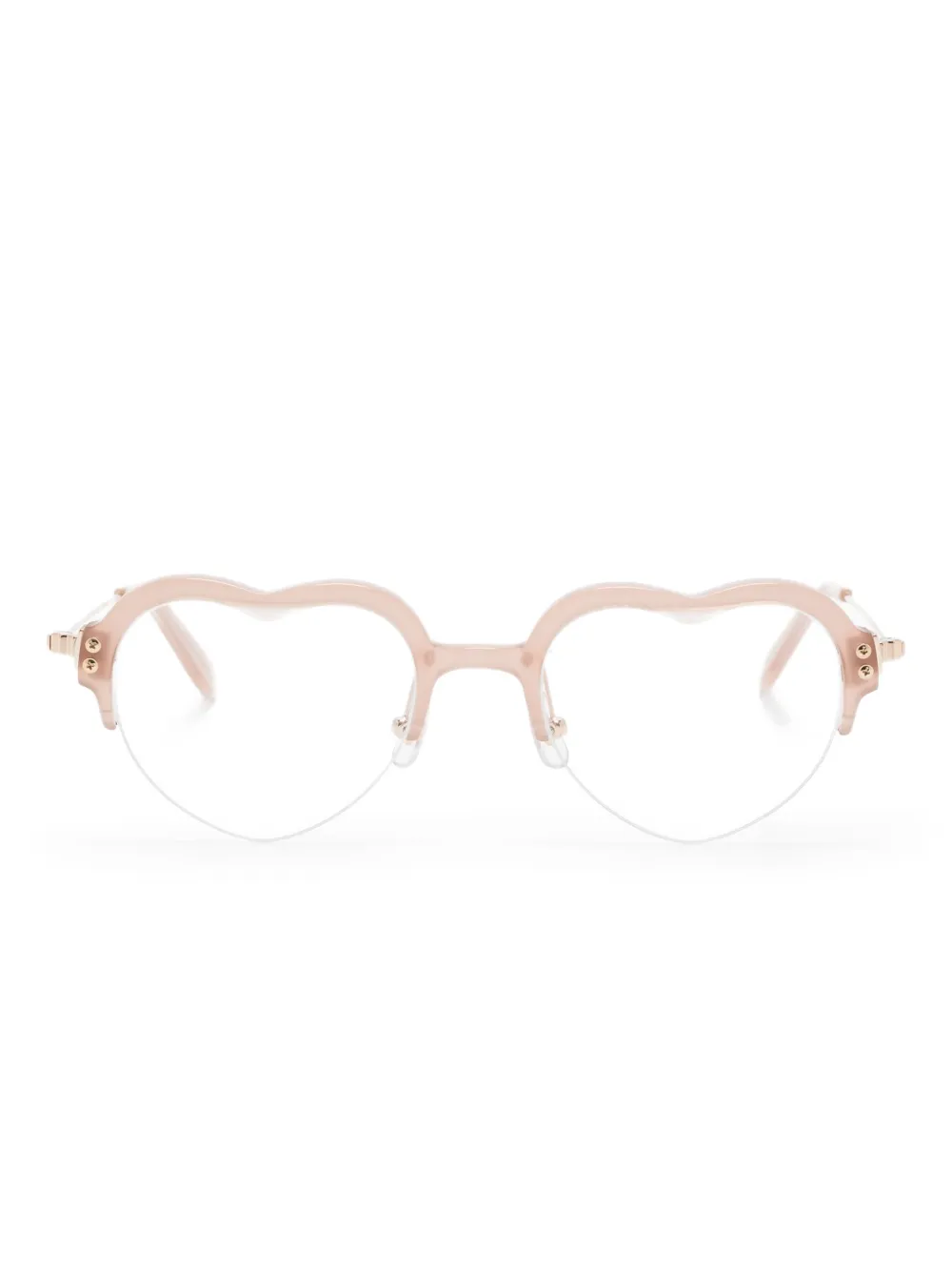 Megane and Me heart-frame glasses - ピンク Megane and Me heart-frame glasses - ピンク