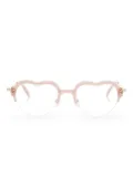 Megane and Me heart-frame glasses - Pink