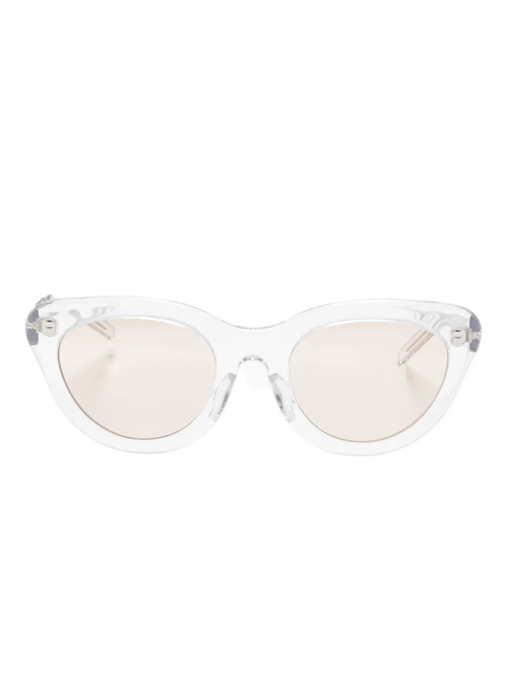Megane and Me cat-eye sunglasses - ホワイト Megane and Me cat-eye sunglasses - ホワイト