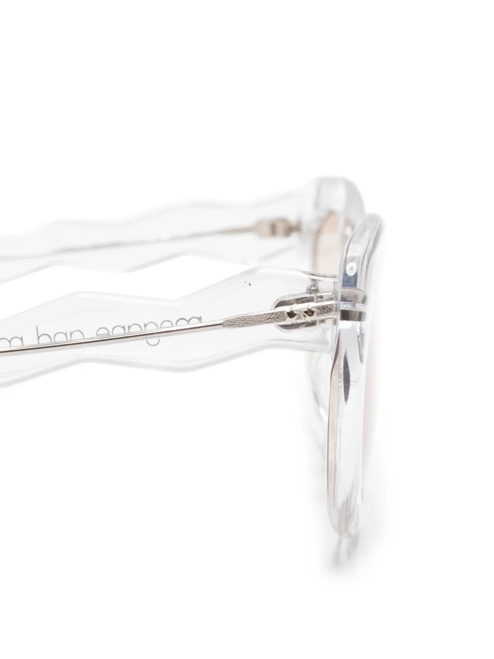Megane and Me Zonnebril met cat-eye montuur Wit