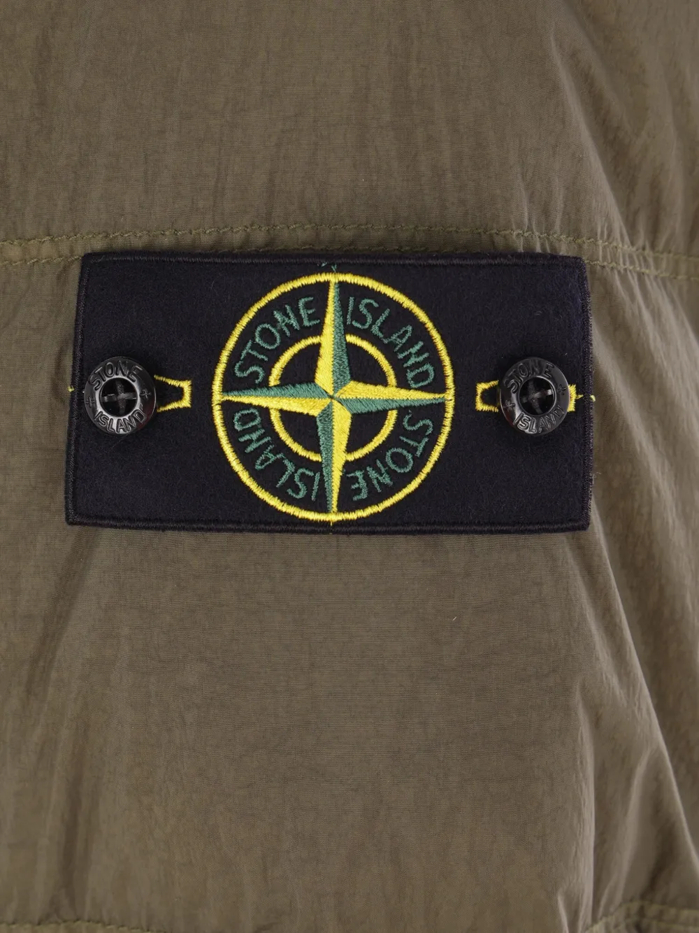 Stone Island hooded padded jacket Groen