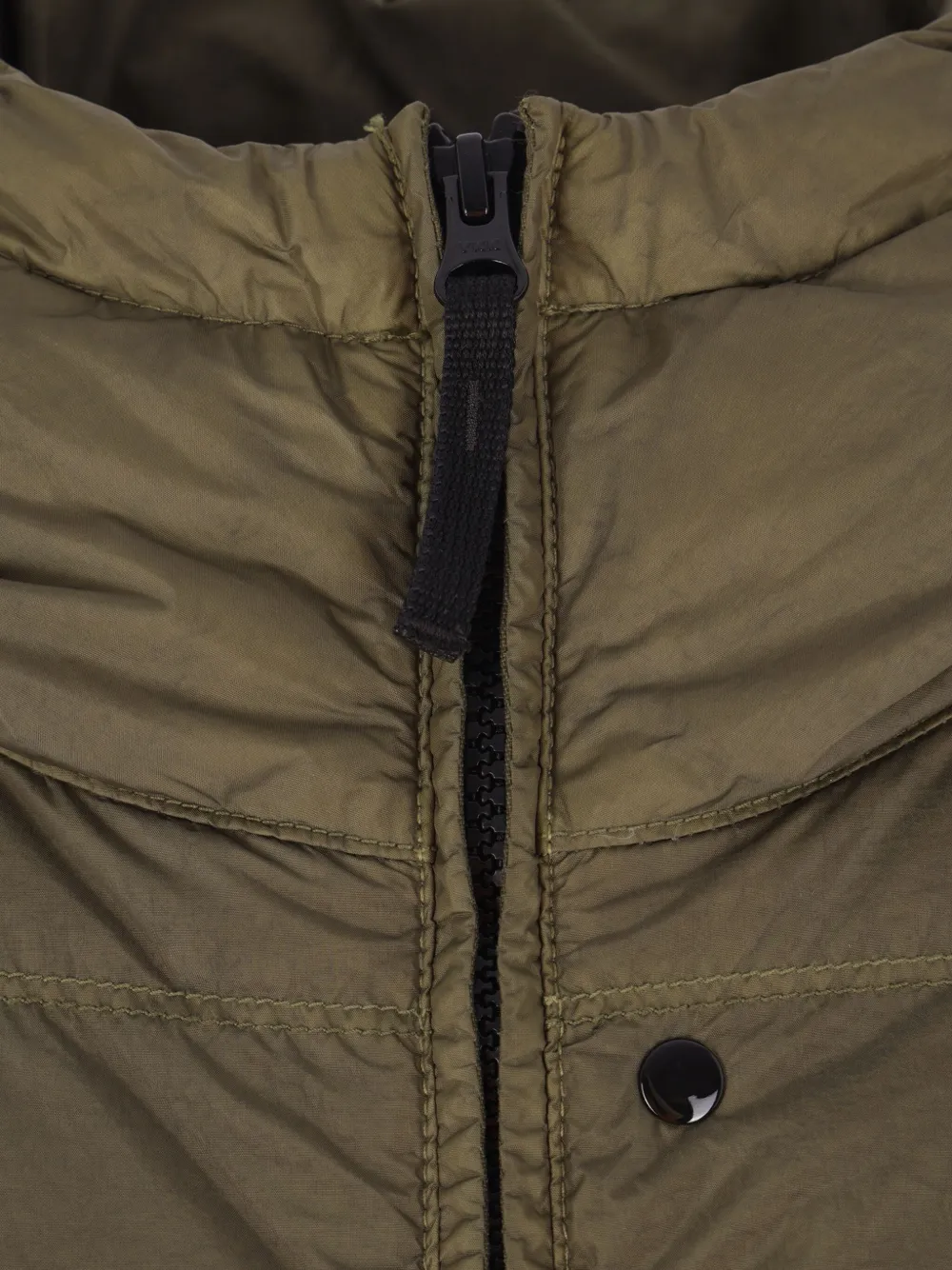 Stone Island hooded padded jacket Groen