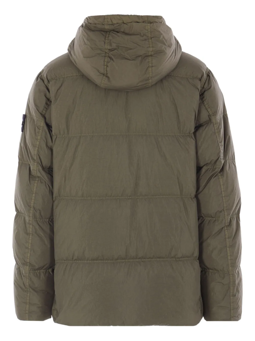Stone Island hooded padded jacket Groen