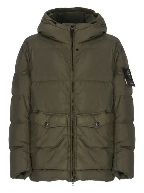 Stone Island chamarra capitonada con capucha
