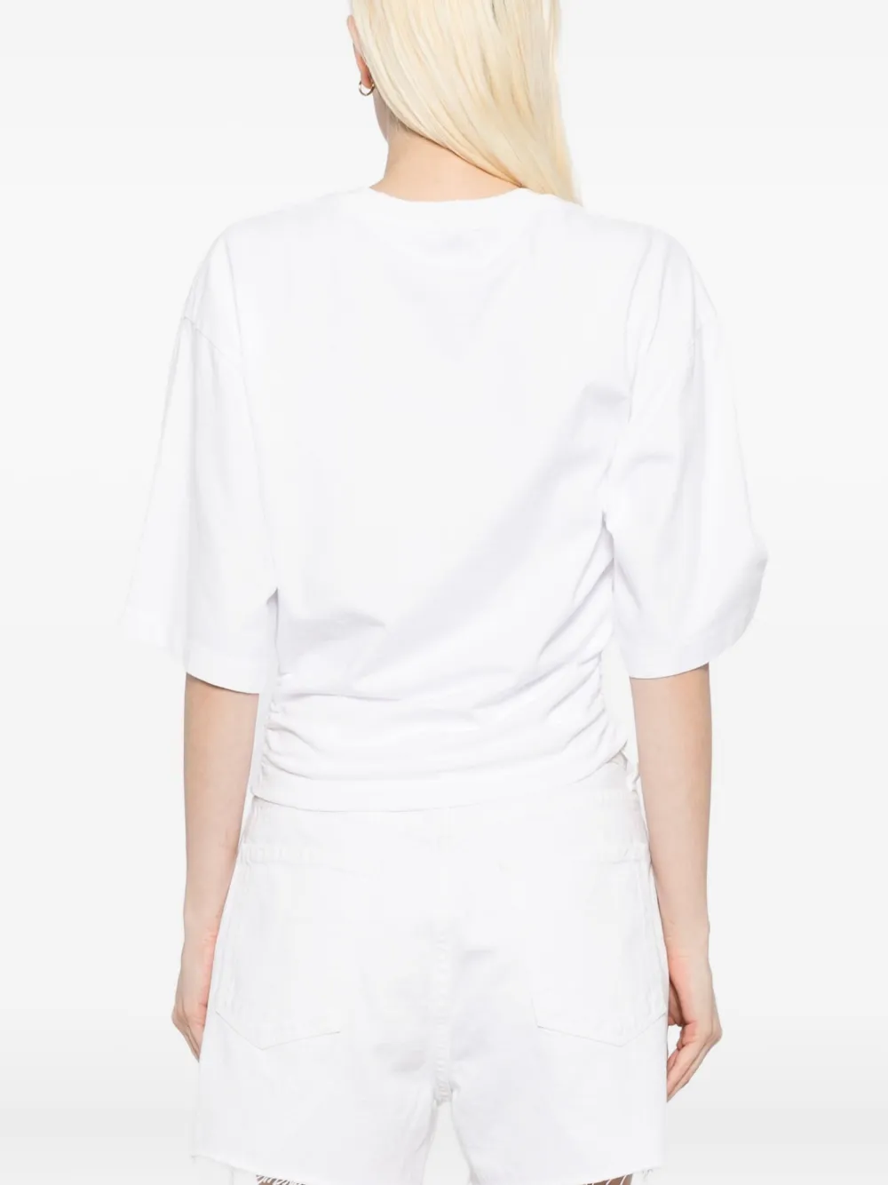 AGOLDE Shari katoenen T-shirt Wit