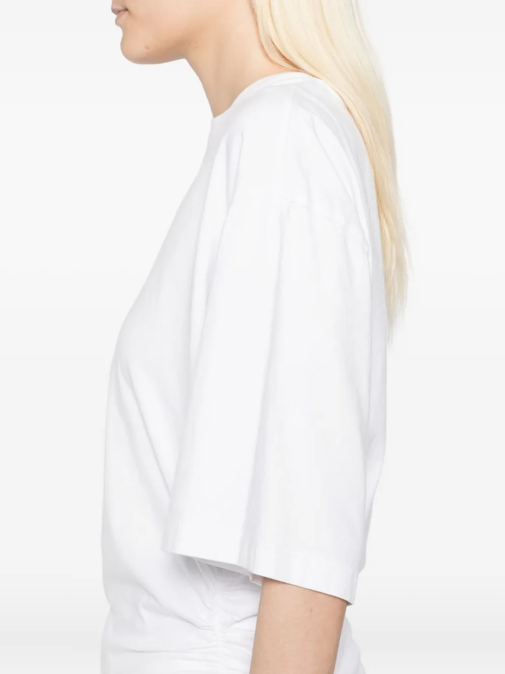AGOLDE Shari katoenen T-shirt Wit