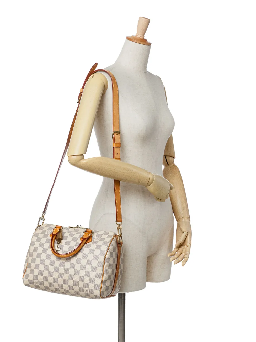 Louis Vuitton Pre-Owned 2015 Damier Azur Speedy Bandouliere 25 satchel | Pre-Owned | Image 2