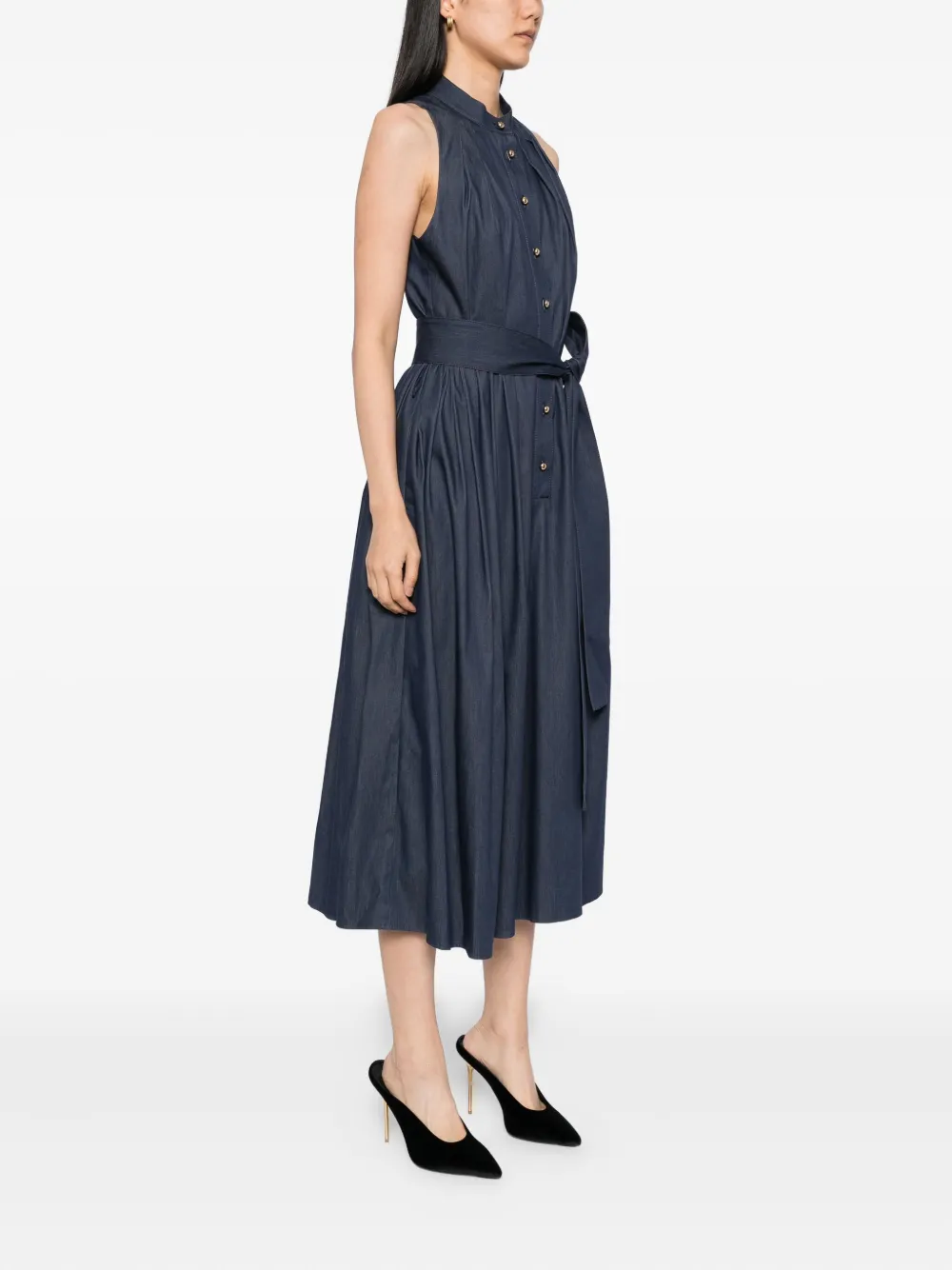 Carolina Herrera Mouwloze jurk Blauw