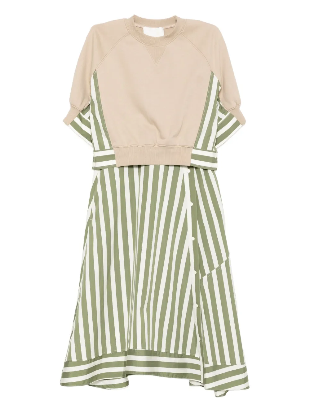 striped combo dress