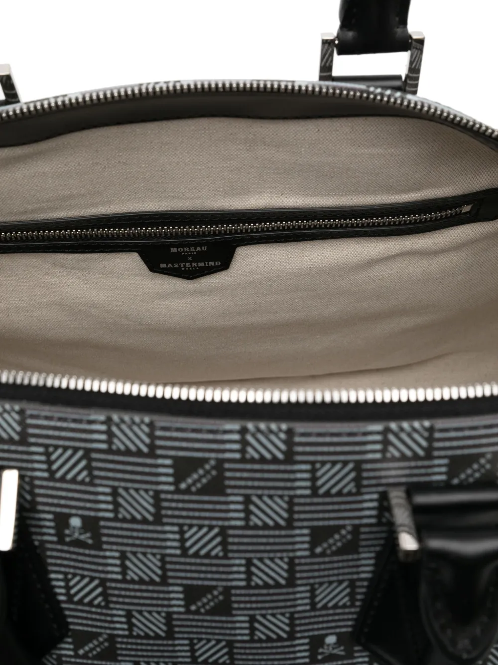 Mastermind World x Moreau kleine reistas met patroon Zwart