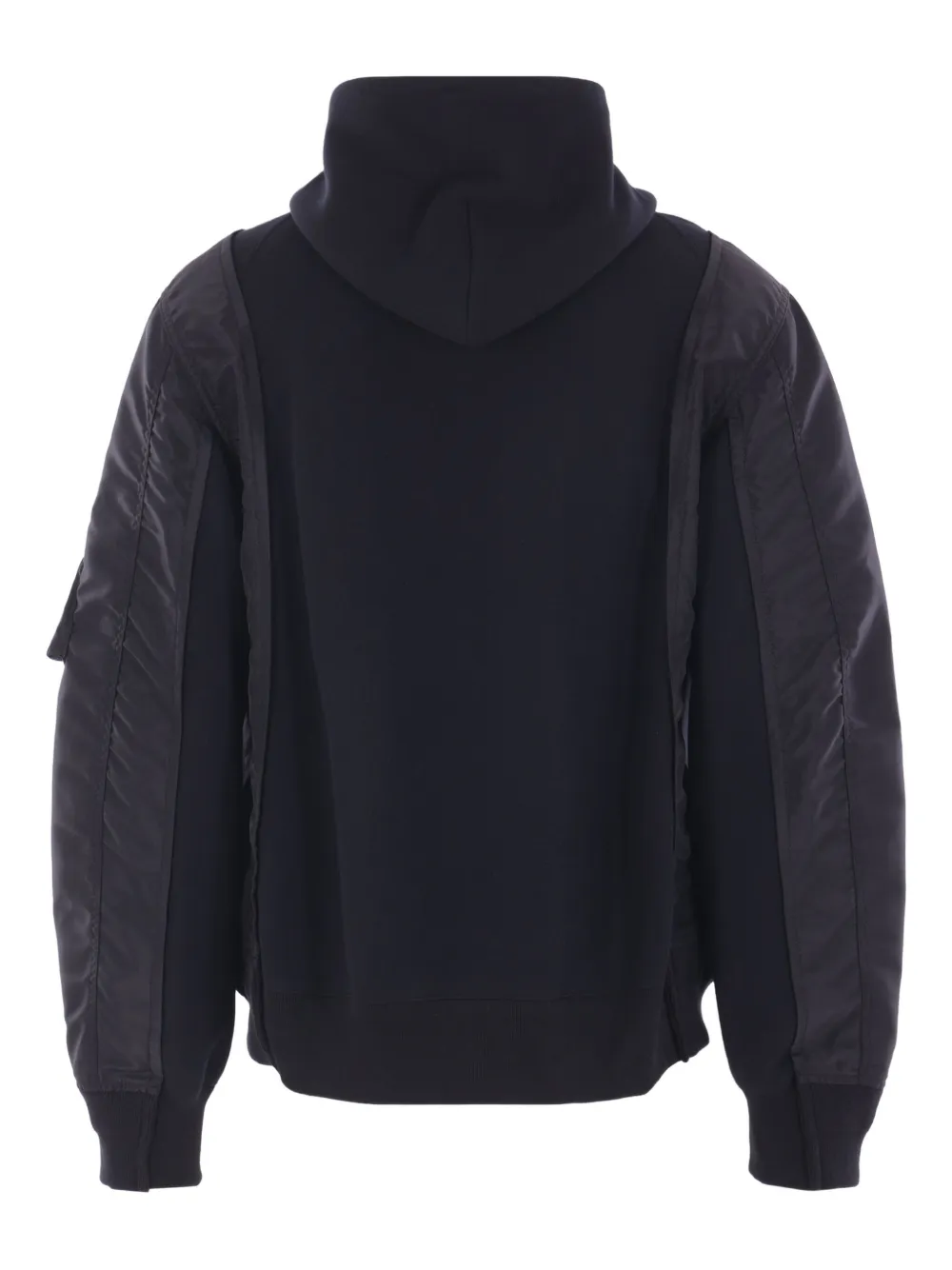 sacai Hoodie met vlakken Zwart