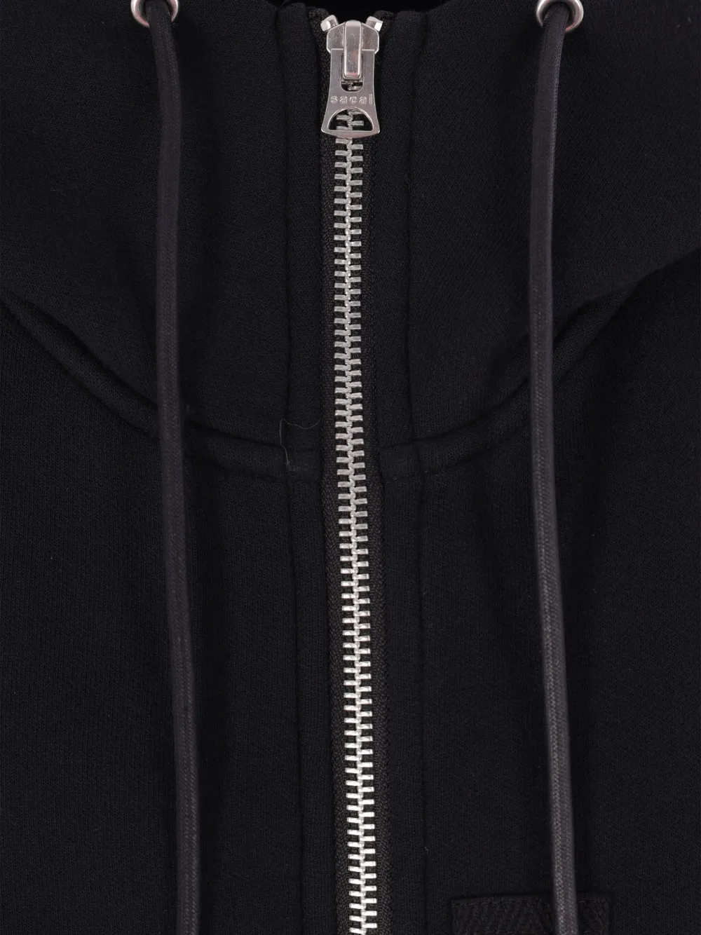 sacai Hoodie met vlakken Zwart