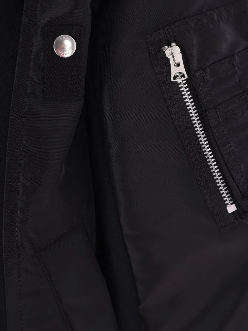 sacai Hoodie met vlakken Zwart