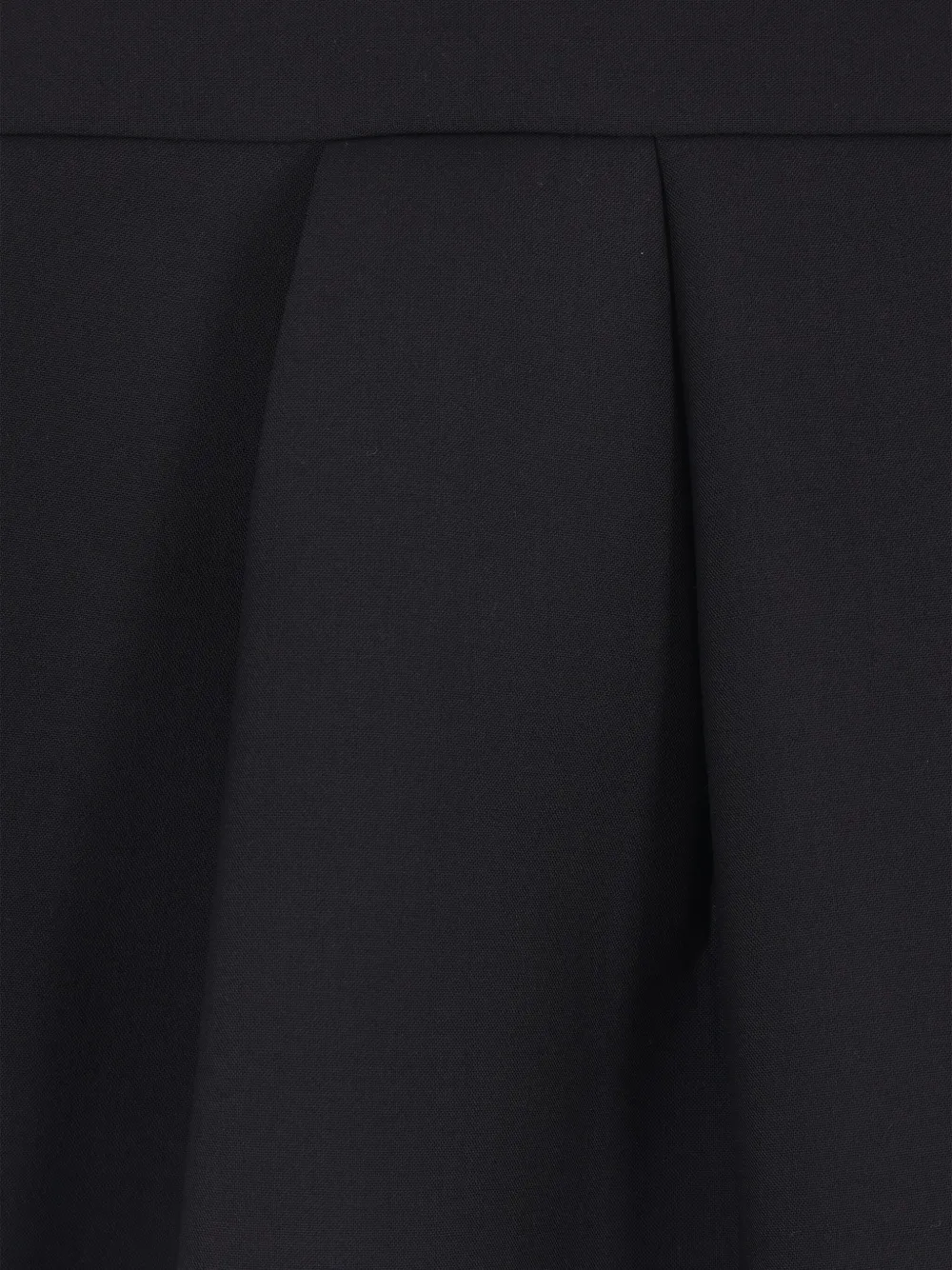 sacai Vest met geplooid vlak en korte mouwen Zwart