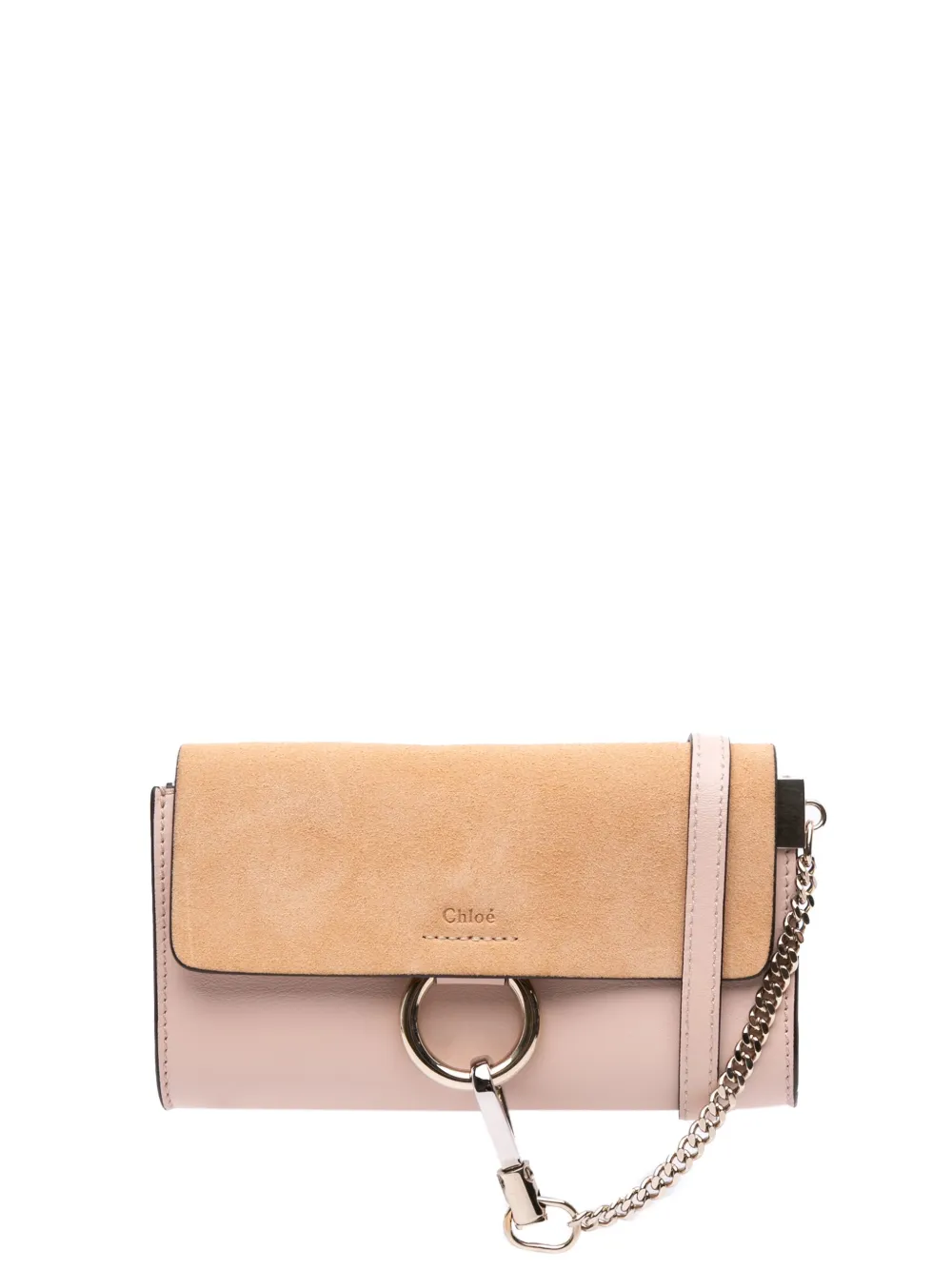 Chloé Pre-Owned 2018 Mini Calfskin and Suede Faye Chain crossbody bag Chloé Pre-Owned 2018 Mini Calfskin and Suede Faye Chain crossbody bag