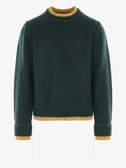 sacai contrasting-trim sweater