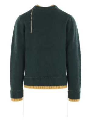 sacai サカイ 19AW Fair Isle Pullover SACAI + Eric Haze Fair Isle Cotton-Jacquard Sweater for Men