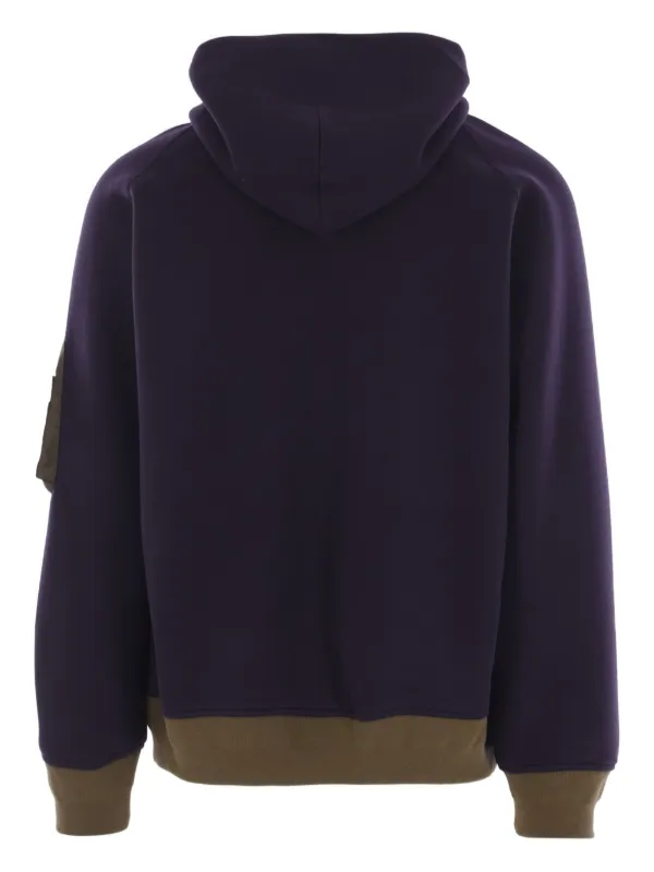 Sacai ジップアップ パーカー | パープル | FARFETCH JP