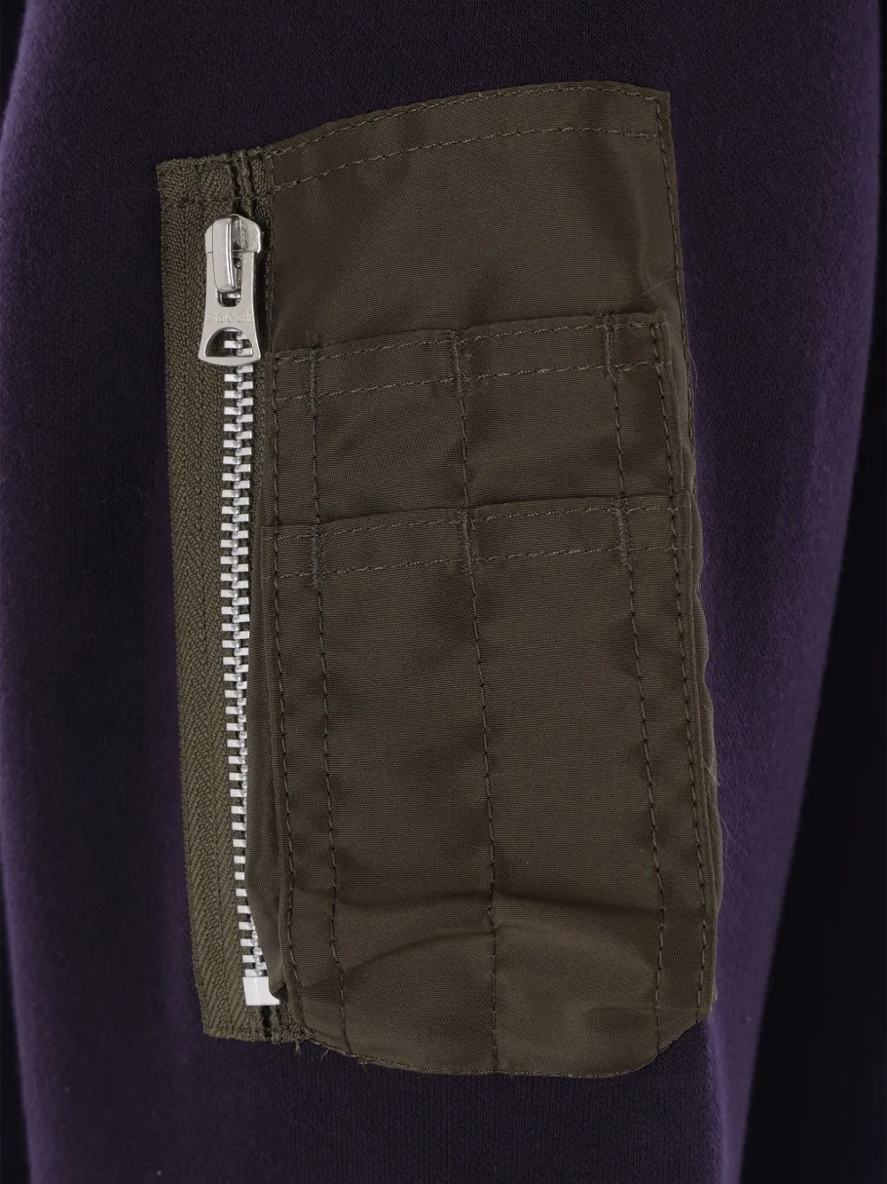 sacai Hoodie met rits Paars