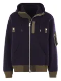 sacai zip-up hoodie - Purple