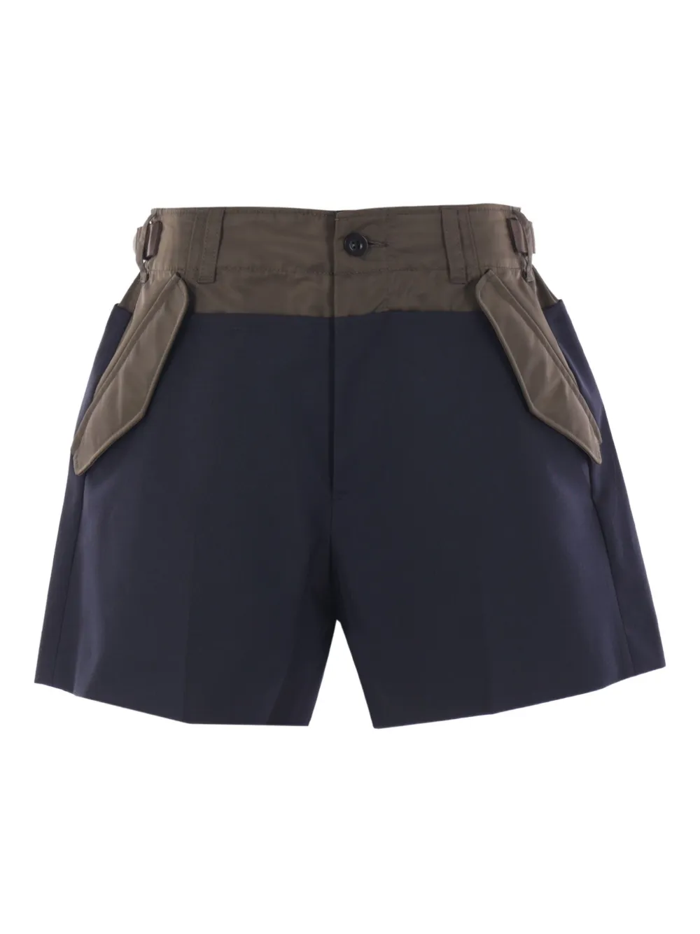 Sacai Shorts met ceintuur Blauw